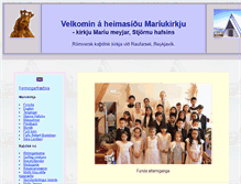 Tablet Screenshot of mariu.kirkju.net